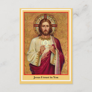 Spiritual Communion Prayer Card