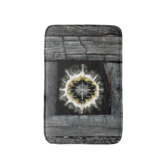 Spiritual Compass Bath Mat (Front Vertical)