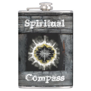 Spiritual Compass Hip Flask