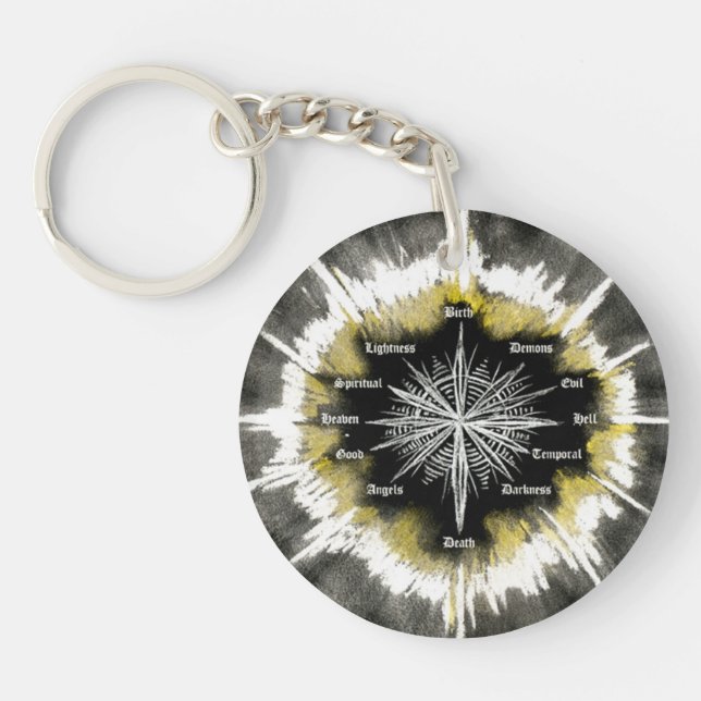 Spiritual Compass Key Ring (Front)