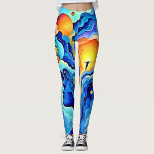 Spiritual Consciousness Art Leggings