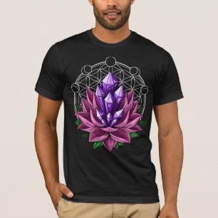 Spiritual Crystals Lotus T-Shirt