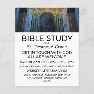 Spiritual Decor, Christian Bible Class Advertising Flyer