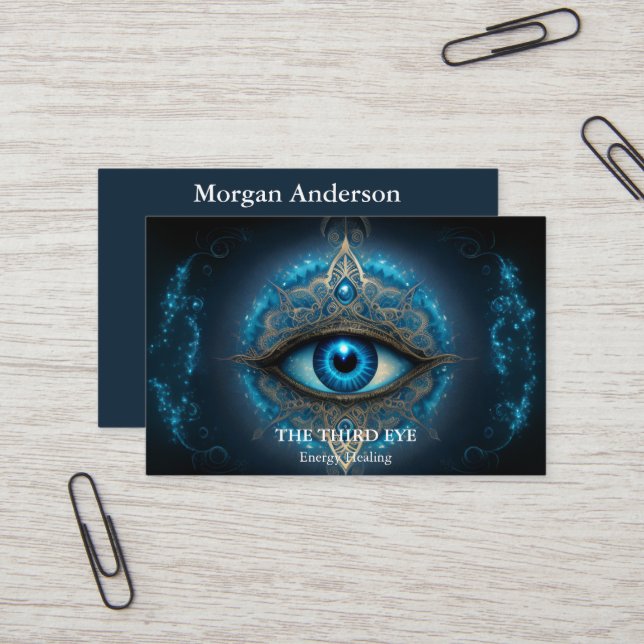 Spiritual Energie Heiler Reiki  Business Card (Front/Back In Situ)