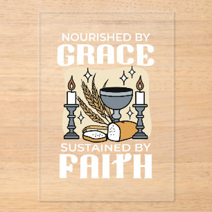 Spiritual Faith and Grace – Uplifting Christian Acrylic Invitations