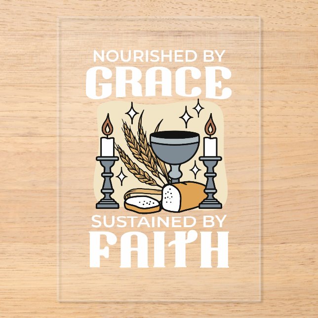 Spiritual Faith and Grace – Uplifting Christian Acrylic Invitations (Front)