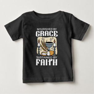 Spiritual Faith and Grace – Uplifting Christian Baby T-Shirt