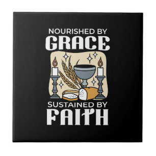 Spiritual Faith and Grace – Uplifting Christian Ceramic Tile