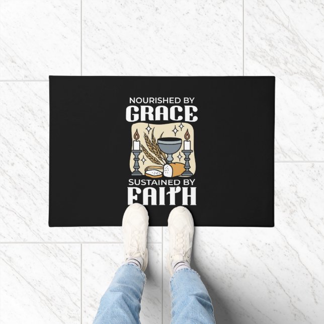 Spiritual Faith and Grace – Uplifting Christian Doormat (Indoor)