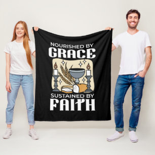 Spiritual Faith and Grace – Uplifting Christian Fleece Blanket