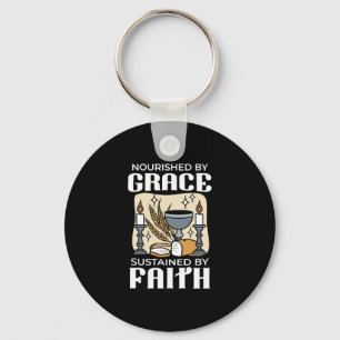 Spiritual Faith and Grace – Uplifting Christian Key Ring