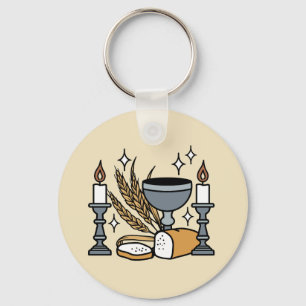 Spiritual Faith and Grace – Uplifting Christian Key Ring