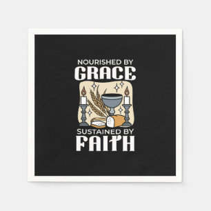 Spiritual Faith and Grace – Uplifting Christian Napkin