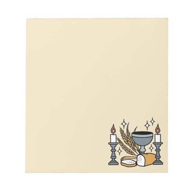 Spiritual Faith and Grace – Uplifting Christian Notepad (Front)