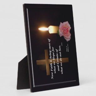 Spiritual Faith and Hope Verse Plaque