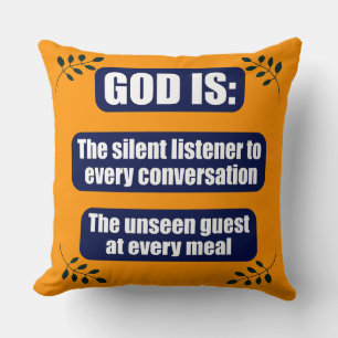Spiritual Faith Quote Throw Pillow