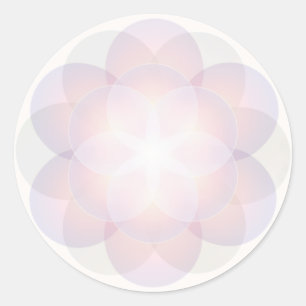 Spiritual Flower of Life Mandala Classic Round Sticker