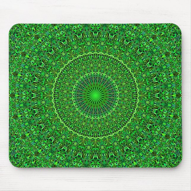 Spiritual Forest Garden Mandala Mouse Pad (Front)