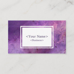 Spiritual Galaxy Purple Business Card