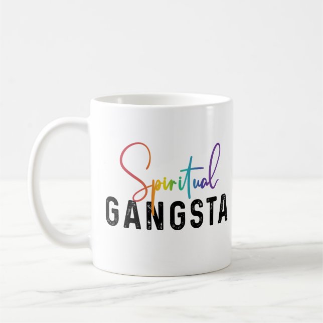 Spiritual Gangsta chakra colours Coffee Mug (Left)