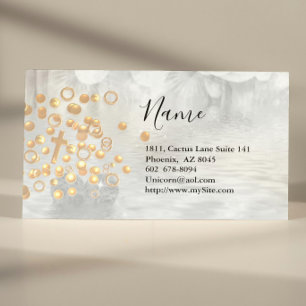 Spiritual Gold and Wings Business Card