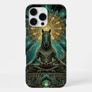 Spiritual Gold Teal iPhone 16 Pro Max Case
