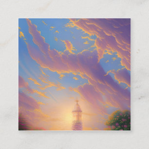 Spiritual Graphic Square Business Card