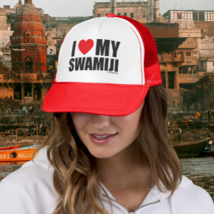 Spiritual Guru Yoga I Love My Swamiji  Trucker Hat