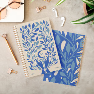 Spiritual Hands Celestial Crescent Moon Monogram Planner