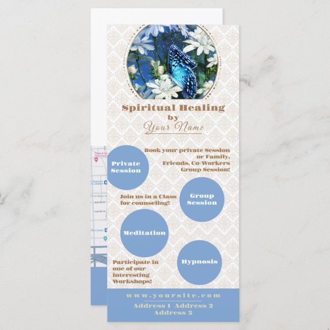 Spiritual Healing - Business Rack Card, Flyer (Front/Back)