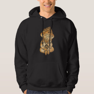 Spiritual Hindu God Ganesha Meditation Yoga Hoodie
