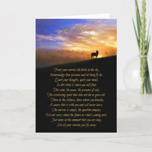 Spiritual Horse Encouragement Do Not Worry Card