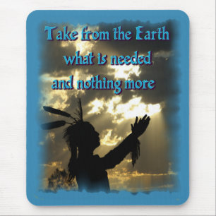 Spiritual Indian Mouse Pad