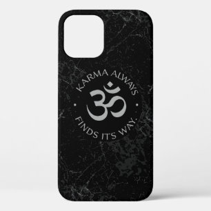Spiritual Karma Om Design – Mindfulness Collection iPhone 12 Case