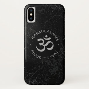 Spiritual Karma Om Design – Mindfulness Collection iPhone X Case