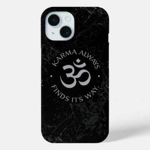 Spiritual Karma Om Design – Mindfulness Collection iPhone 15 Case