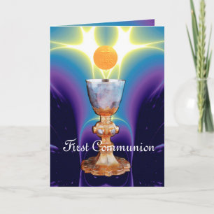 SPIRITUAL LIGHT 1st Holy Communion / Christening Thank You Card