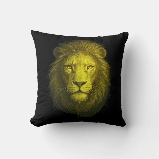 Spiritual Lion Awakening • Inner Power & Identity Cushion (Front)