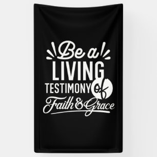 Spiritual Living Testimony Faith and Grace Quote Banner