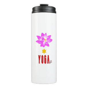 Spiritual Lotus Namaste International Day of Yoga Thermal Tumbler