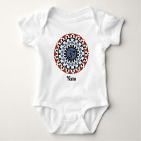 Spiritual Mandala Yoga Om Blue Rust Customised