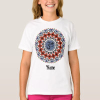 Spiritual Mandala Yoga Om Rust Blue Customised