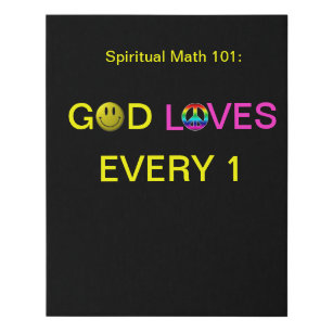 spiritual math 1015D-canvas Faux Canvas Print