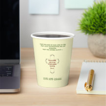 Spiritual Motivation Paper Cups
