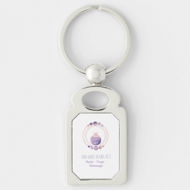 Spiritual New Age and Metaphysical | Purple Pink Key Ring (Front)