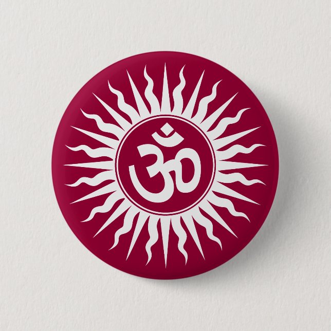 Spiritual Om 6 Cm Round Badge (Front)