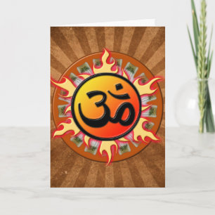 Spiritual Om Card