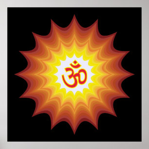 Spiritual Om Design Poster