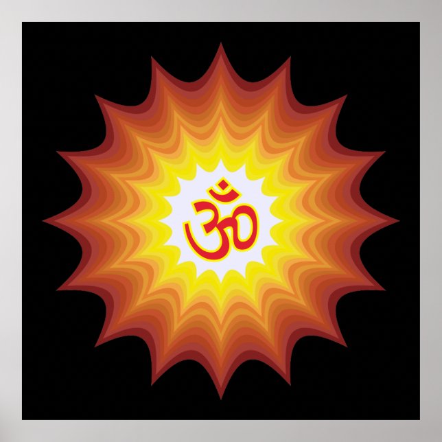 Spiritual Om Design Poster (Front)