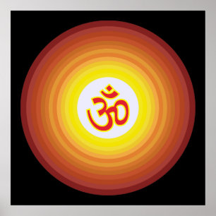 Spiritual Om Design Poster